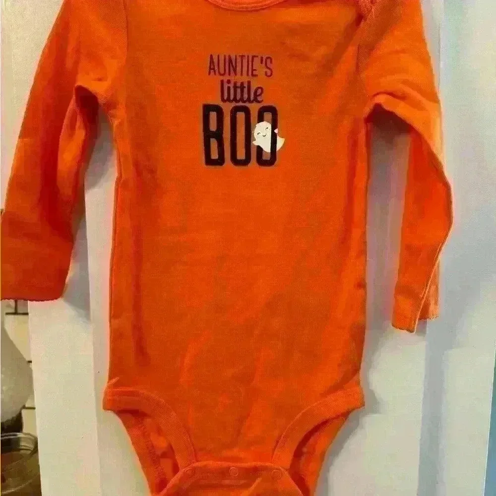 Girls Carter’s Halloween outfit onesie, leggings and tutu size 12m NWOT - Picture 2 of 4